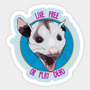 Live Free Or Play Dead Sticker